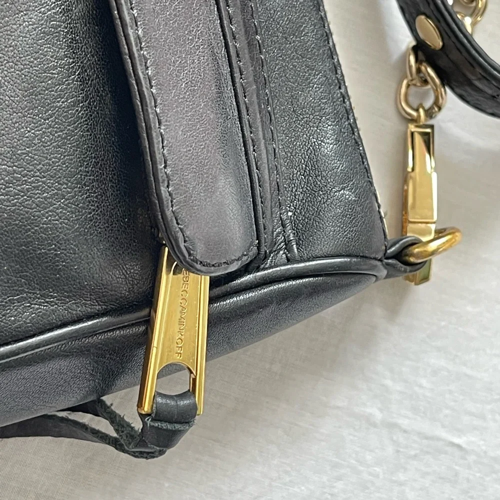 Rebecca Minkoff Mini MAC in Black with Gold - Picture 7 of 13
